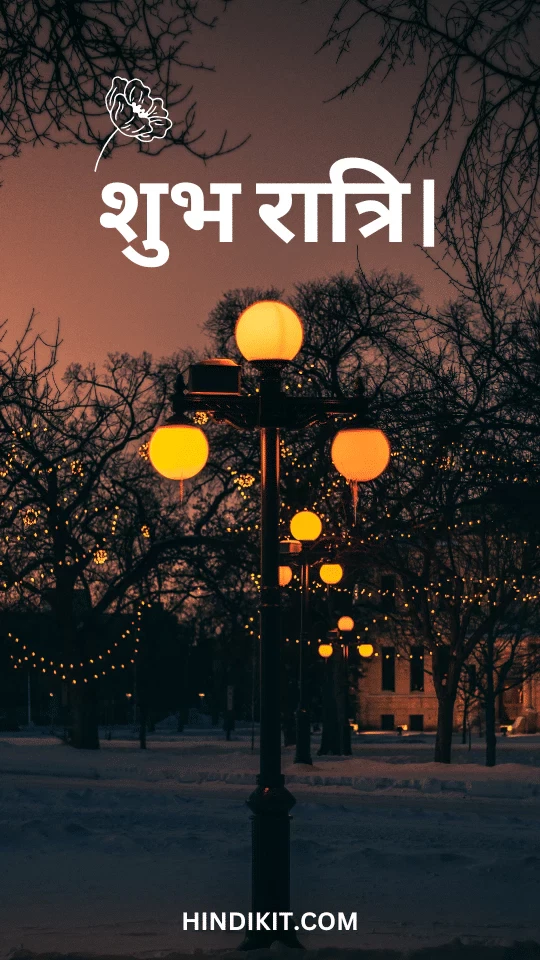 Good night wishes in Hindi