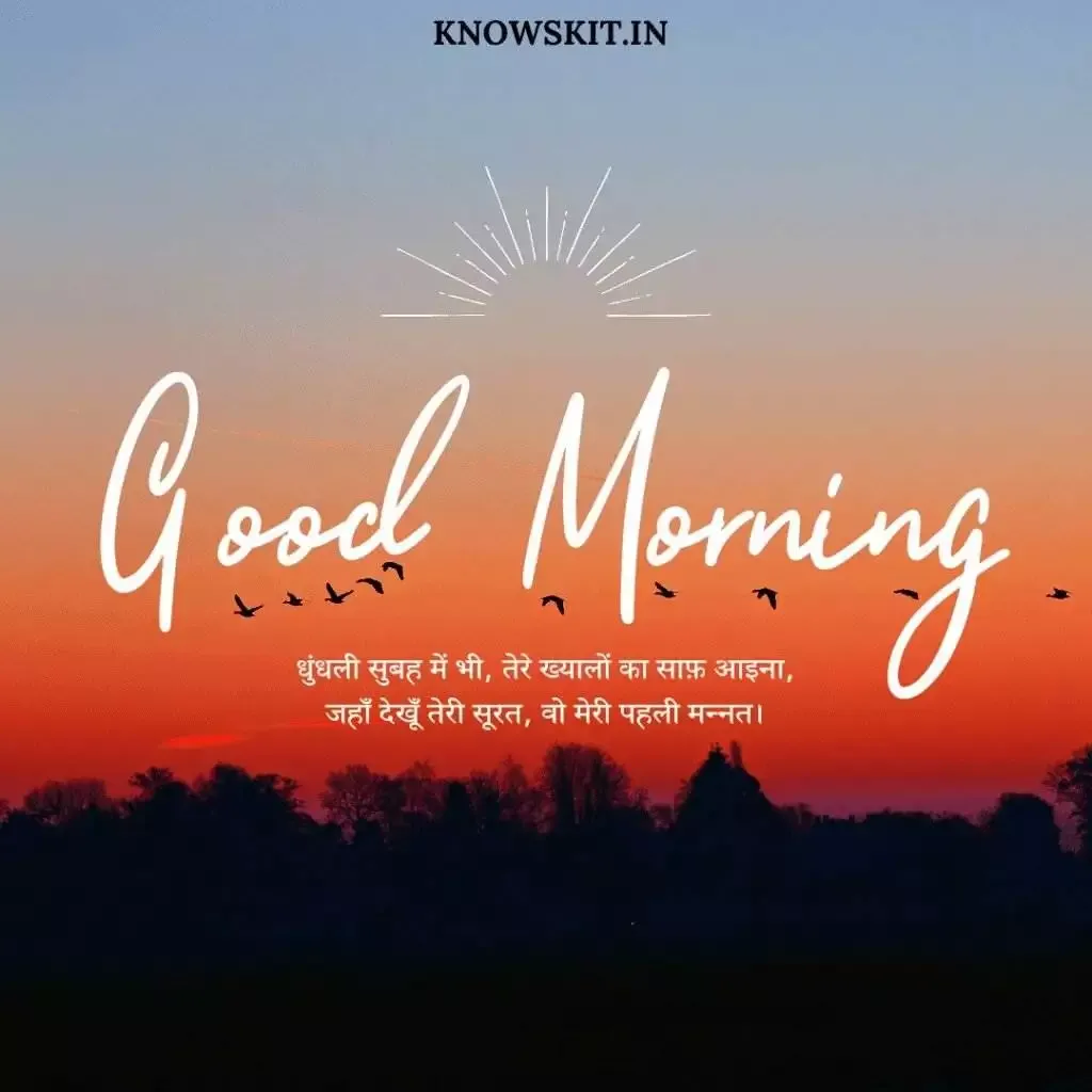 Good morning Shayari in Hindi 