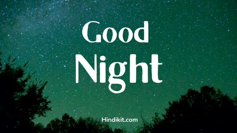 Good night love quotes in Hindi